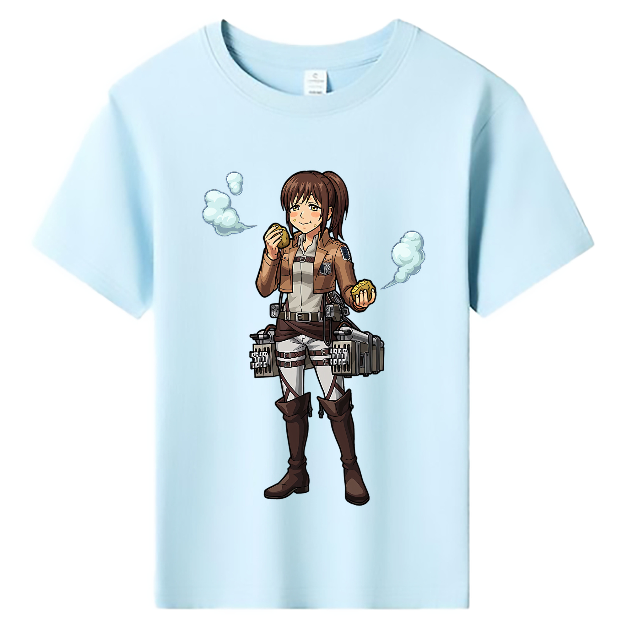 （画像用） 進撃の巨人 サシャ·ブラウス Attack on Titan Sasha Blaus 綿100％キッズTシャツ（フロントプリント）